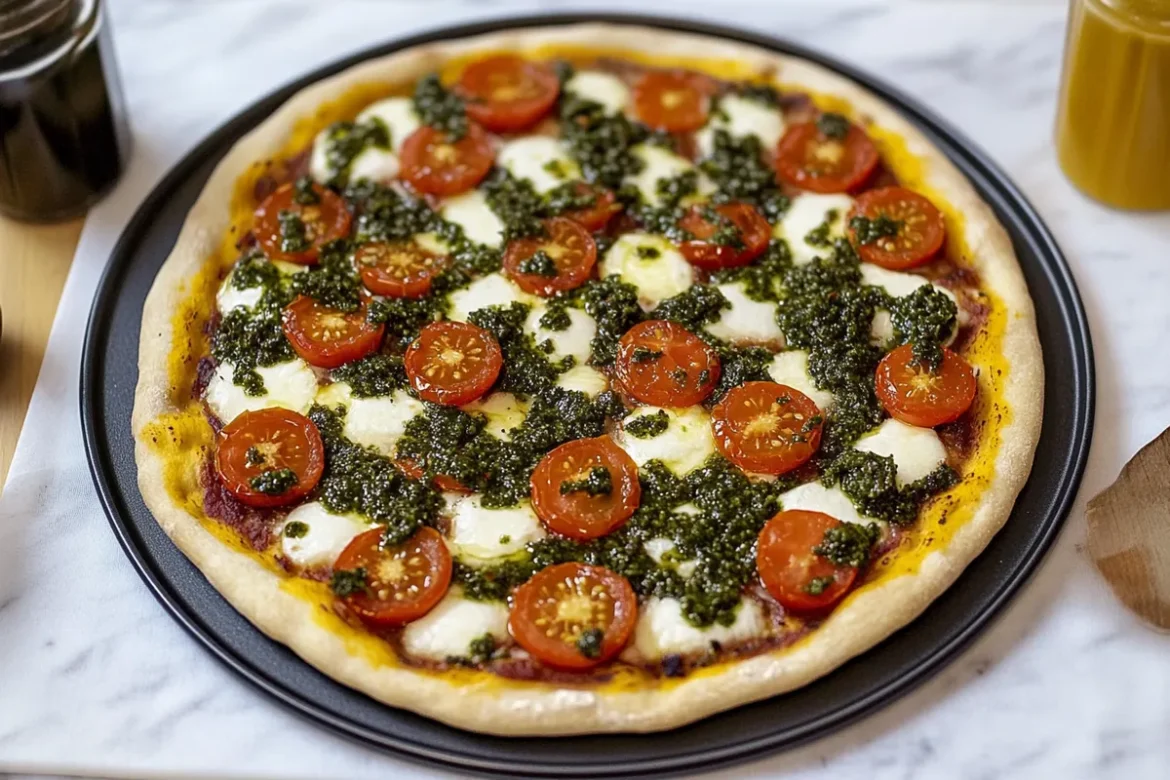 Chimichurri Tomato Pizza Recipe