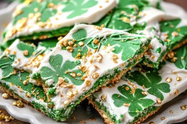 St. Patrick's Day Leprechaun Bark Delight Close-up