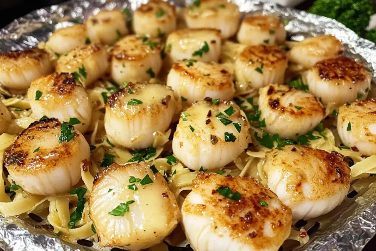 Garlic Butter Air Fryer Scallops from Frozen