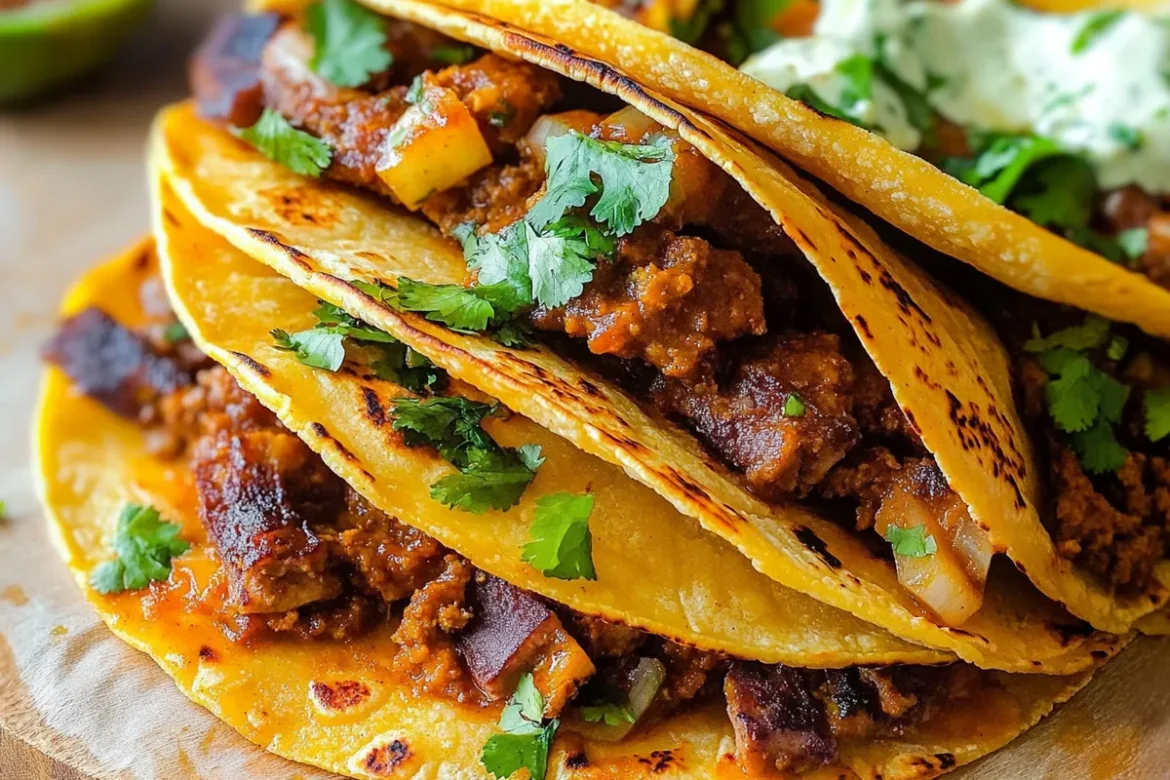 Savory Birria Tacos Plated for a Feast