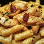 Romantic Chicken Pasta Delight Plated