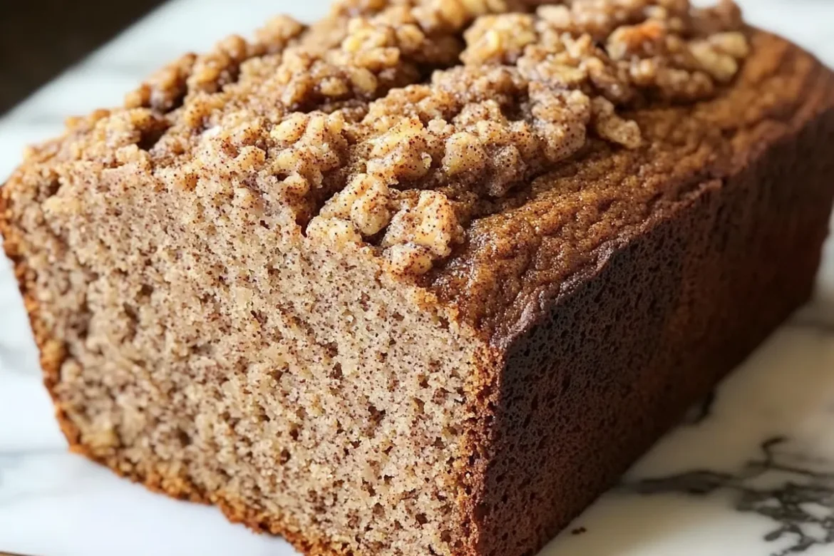 Whole Wheat Cinnamon Crunch Banana Bread Slice