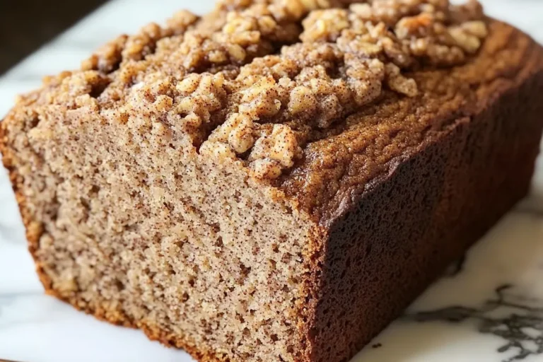 Whole Wheat Cinnamon Crunch Banana Bread Slice