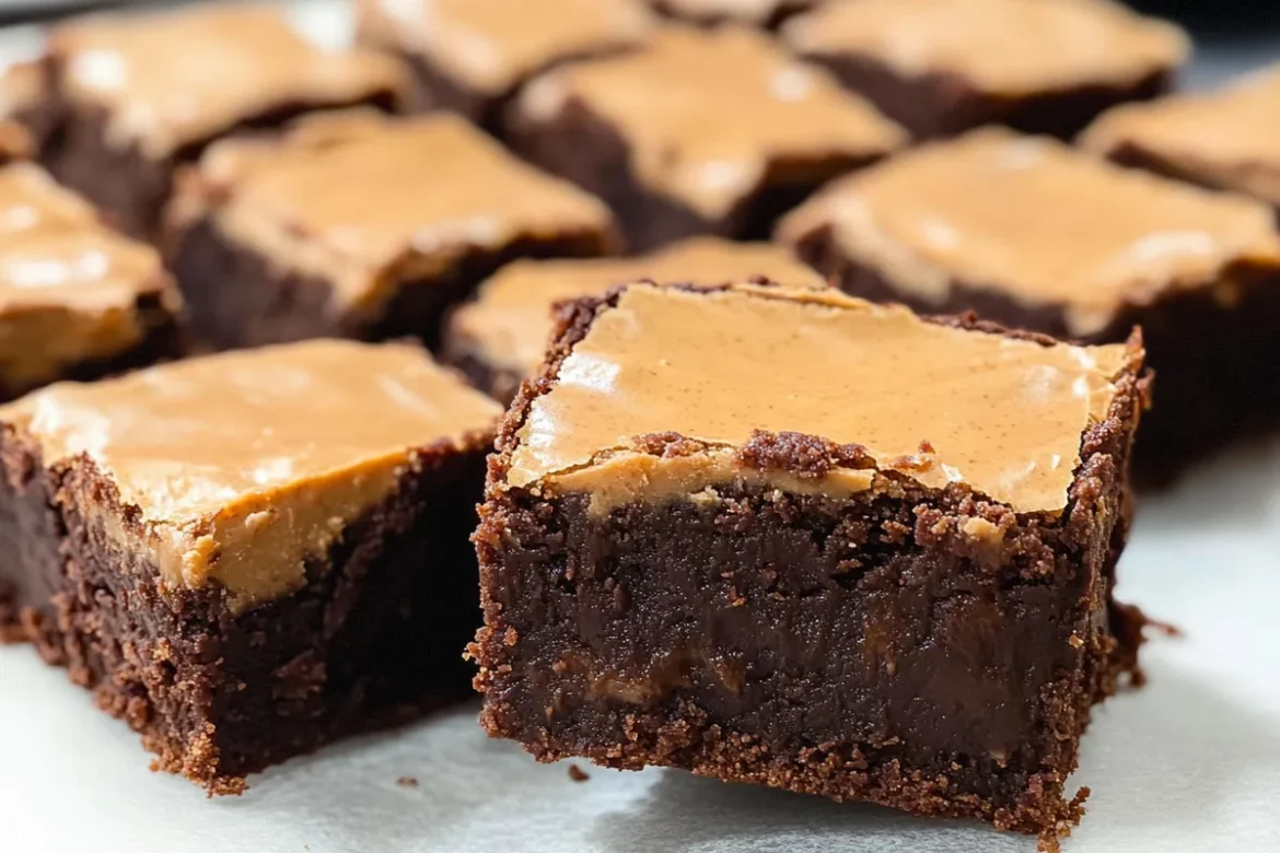 Decadent Keto Peanut Butter Fudge Brownies